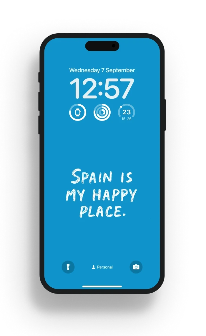 SPAIN IS MY HAPPY PLACE WALLPAPER